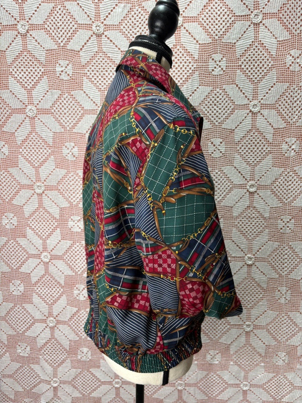 TanJay Petite Printed Jacket | Equestrian Plaid Mix Sz XS - Picture 8 of 13